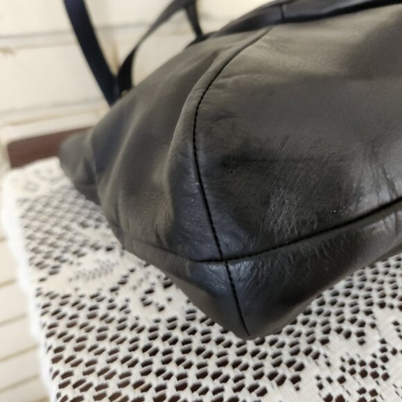 Euc Coach Campbell Belle Black Leather Shoulder Bag Purse - Picture 12 of 15